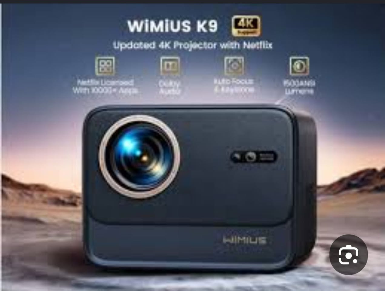 عرض خاص سعر جمله ومفرد
١٠٠ الف توصيل كل محافظات العراق جمله ومفرد

هذا الجهاز هو WiMiUS K9، وهو جهاز عرض ذكي (Smart Projector / داتا شو) حديث ومخصص للسينما المنزلية والألعاب. [1, 2]

🛠️ المواصفات والميزات الرئيسية:

الدقة والوضوح: يدعم دقة العرض الأصلية Full HD 1080p مع التوافق التام وتشغيل ملفات بدقة 4K.

السطوع والإضاءة: يأتي بقوة إضاءة تبلغ 700 إلى 1500 ANSI Lumens (تختلف التسمية التجارية حسب الأسواق وتصل إلى 26,000 إلى 36,000 لومن للمصباح)، مما يوفر صورة واضحة في الغرف المظلمة أو الإضاءة الخفيفة.

النظام والتطبيقات: يعمل بنظام تشغيل مرخص رسمياً من Netflix، ويحتوي على تطبيقات مدمجة مثل YouTube وPrime Video دون الحاجة لشراء قطعة خارجية (TV Stick).


**إذا كنت صاحب هذا الإعلان وتريد حذفه لأي سبب، رجاءا أرسل رسالة إلى الدعم الفني**