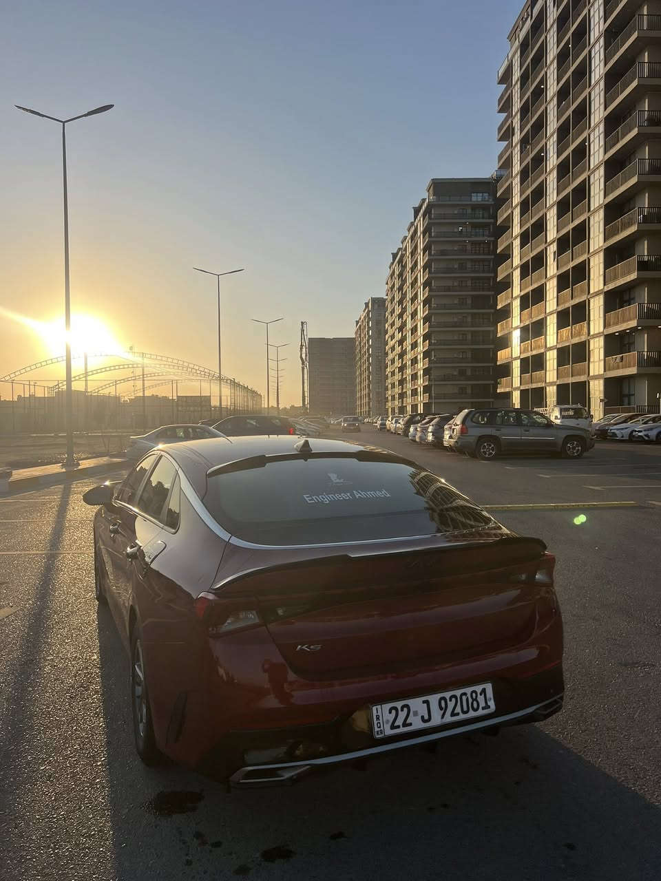 سلام عليكم K5
موديل 2022
1_ اللون ماروني 
2_بصمه تشتغيل وابواب وجنطة 
3_ سايد بريك بصمه 
4_ مثبت سرعه 
5_ نضام ABS 
6_ مانع انزلاق 
7_حساس اطارات 
8_ شاشه كبيره 
9_كامره دواره 
10_ترحيب عند الاقتراب 
11_ شاشه اعطال 
12_ رادار امامي خلفي جانبي 
13_ كار بلي / اندرويد
14_ نظام قيادة اربع وضعيات 
15_بلوتوث + AUX +USB
16_ فول تحكم استيرن 
17_كير اوتو + عادي 
‏18_AOTO HULD
19_ زنون 4 عدسات 
20_ تشغيل عن بعد واطفاء 
21_ تصميم خارجي رياضي 
22_قيادة ذاتيه 
23_ جنطه ذكيه عنده الاقتراب 
وبعد بيها موصفات 
حادثها فقط باب السكن مبدل ومصبوغ 
ماشيه 82 km 
السعر 185 وبيها مجال للشراي 
للاستفسار ***********
مكان السياره بغداد حي الجهاد
