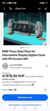 تحفة فنية • ساعة TIMES GATE • DIVOOM