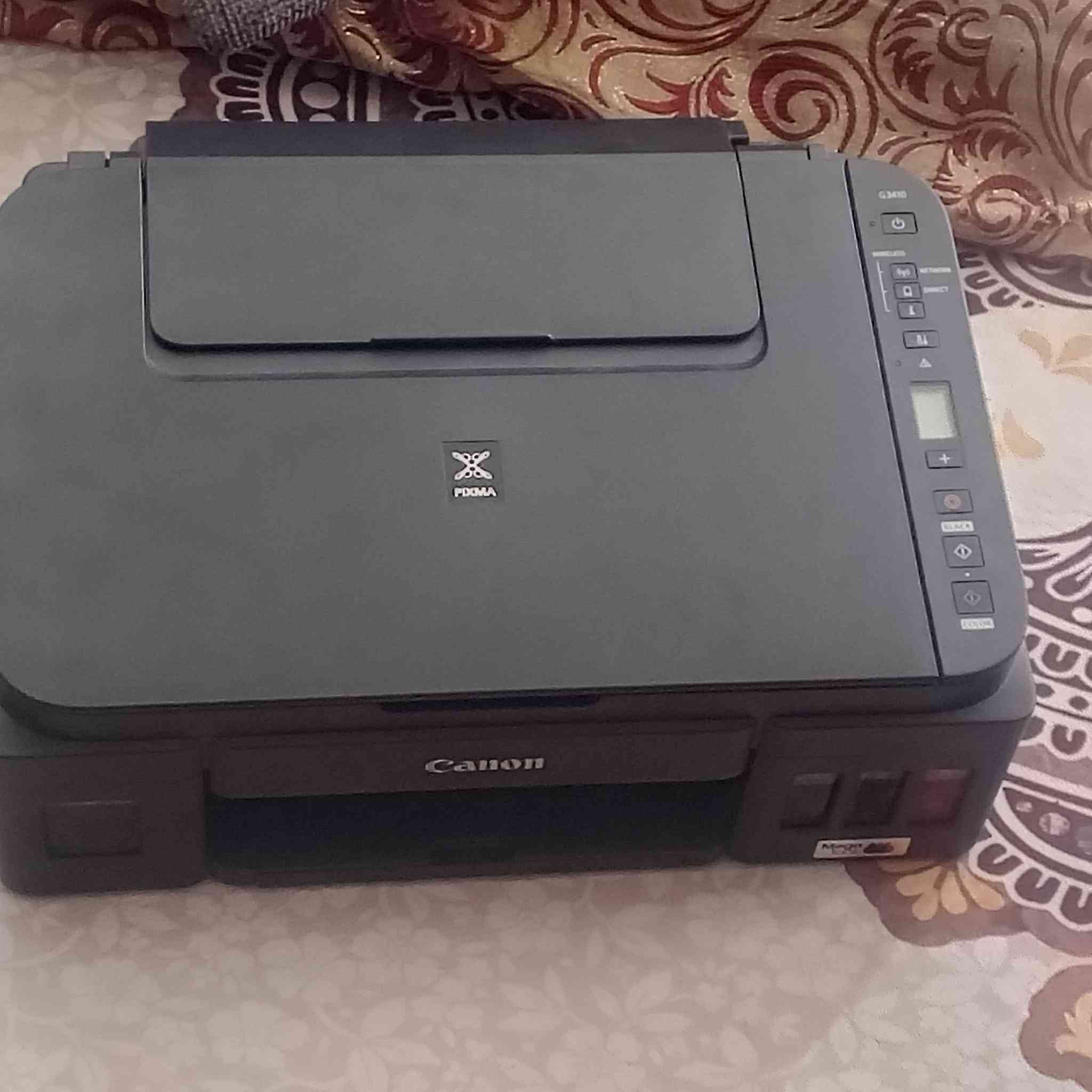 للبيع طابعة كانون 3410 اصليه ماصارله بس اسبوع عدي السعر 150 الف وبيهه مجال الشراي يخابرني ***********
