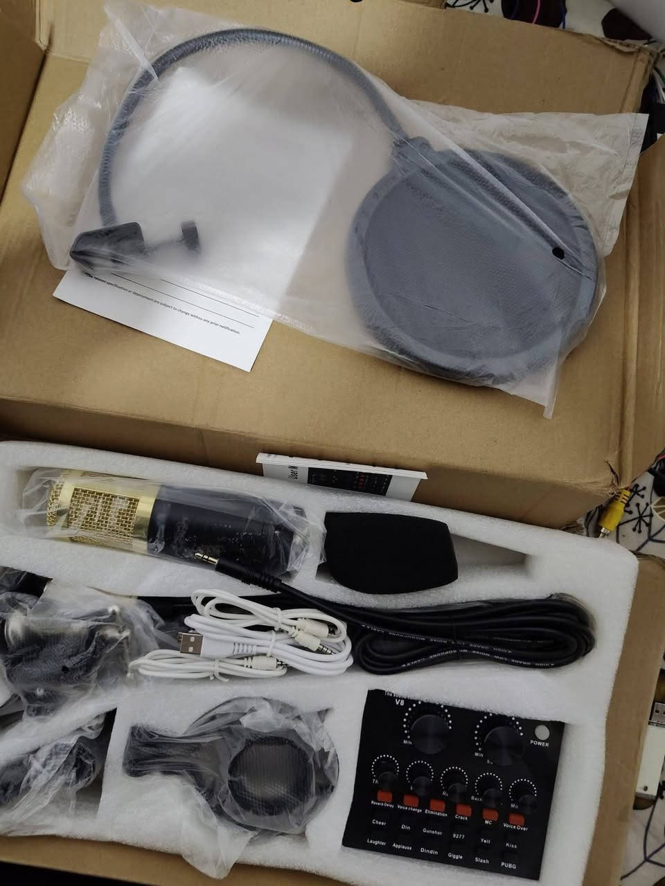 مايك احترافي بهذا الشكل متوفر قطعتين
عرض القطعة ب25 مع التوصيل


**إذا كنت صاحب هذا الإعلان وتريد حذفه لأي سبب، رجاءا أرسل رسالة إلى الدعم الفني**