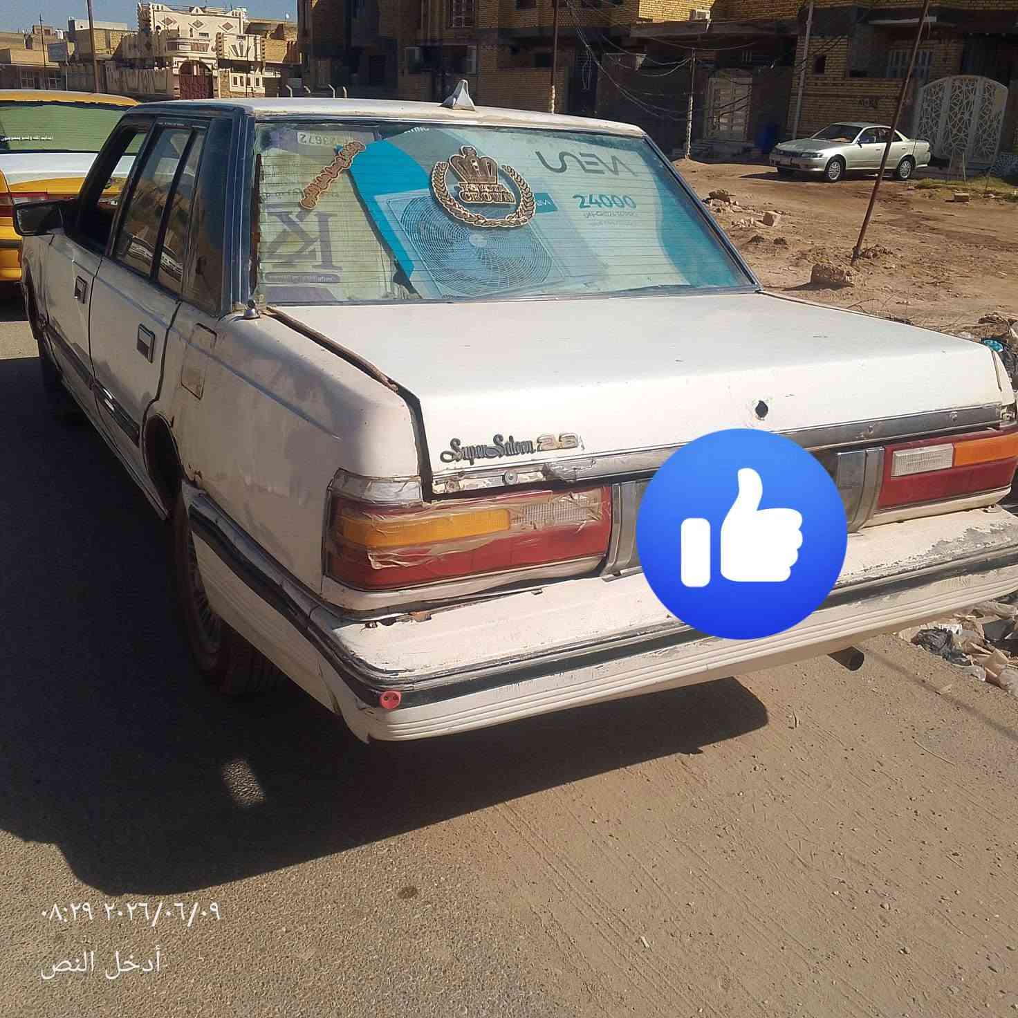 سيارة سوبر موديل 85سياره رقمها ميسان 
سياره مكفوله من الكصه ونقل جثة كير ومكينه خير من الله تخم تواير توني شادهن ماداور ثاني يوم السعر على خاص أو تصال على رقم ***********
