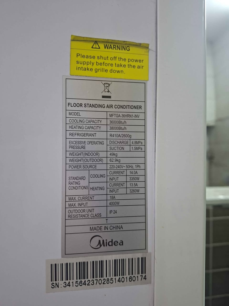 ٣طن ميديا انفيرتر غاز٤١٠ كامل جدا نظيف سعر٩٠٠بغداد الحريه *********** ملاحظه اقره الليبل موجوده مواصفاته وحجمه واختصار كالمة انفيرتر بغداد, العراق
