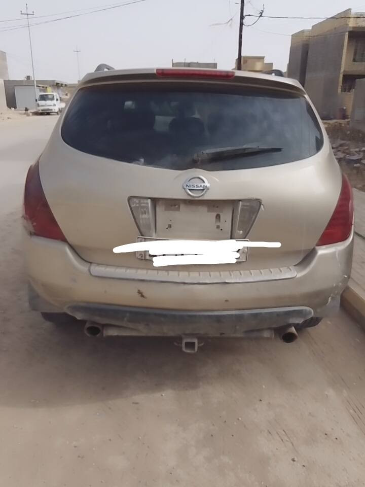 السلام عليكم نسيان مورانو 2007 سيارة باسمي رقم بغداد سعرها 65 مكاني كوت 
رقمي *********** الصويرة, واسط
