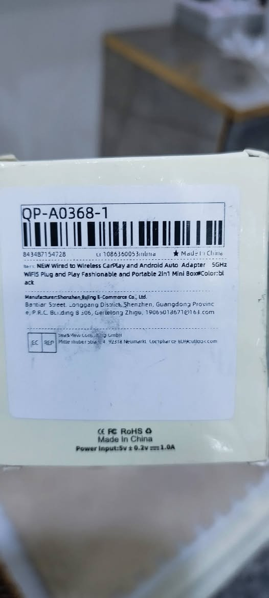 دنكل وايرلس كاربلي اندرويد أوتو جديد لوك حول من واير إلى وايرلس بسعر بس قطعة 8 الاف توصيل 5 كل العراق


**إذا كنت صاحب هذا الإعلان وتريد حذفه لأي سبب، رجاءا أرسل رسالة إلى الدعم الفني**