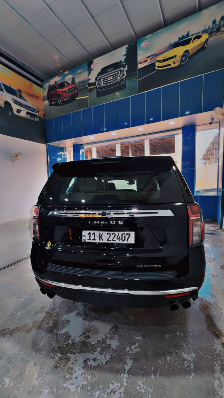 شيفروليت تاهو بريمير  2024 ( خـليـجـي )
مغلفه ppf برطاني اصلي   وبي ضمان 10سنوات 
الموديل :2024 ( خليجي )
اللون : اسود 
ضمان وكاله المنصور علامه سوداء ضوء القمر
السيارة كفالة عامة  بحالة الوكالة عده رصعه او طخه بسيطه بالبنيد فقط على وضعها
حجم المحرك : 5300 Cc
عدد الاسطوانات : 8 اسطوانات ( 8 سلندر )
المواصفات : 
* سقف بانوراما 
* دخول ذكي للسياره 4 أبواب ( بصمه )
* المقاعد كهربائية تدفئة و تبريد
* مقصوره الركاب من الجلد الفاخر + مغلف لحماية الكشنات  + خشب ملكي 
* شاحن وايرلس لاسلكي
* ويل 22 انج
* نظام الرؤيه : 5 كامرات رؤيه شامله ( BIRD VIEW )
* نظام التعليق مستقل
* كشنات ميموري خزن
* نظام الصوت BOSE سماعات عدد 10
* دوسات كهرباء + اناره LED
* نظام سحب مقطوره تحكم كامل + كامرة لرؤية المطوره
* نظام جكات
السيارة رقم بغداد الدولي بسمي تحويل
العنوان زيونه 
رقم صاحب سيارة ***********

