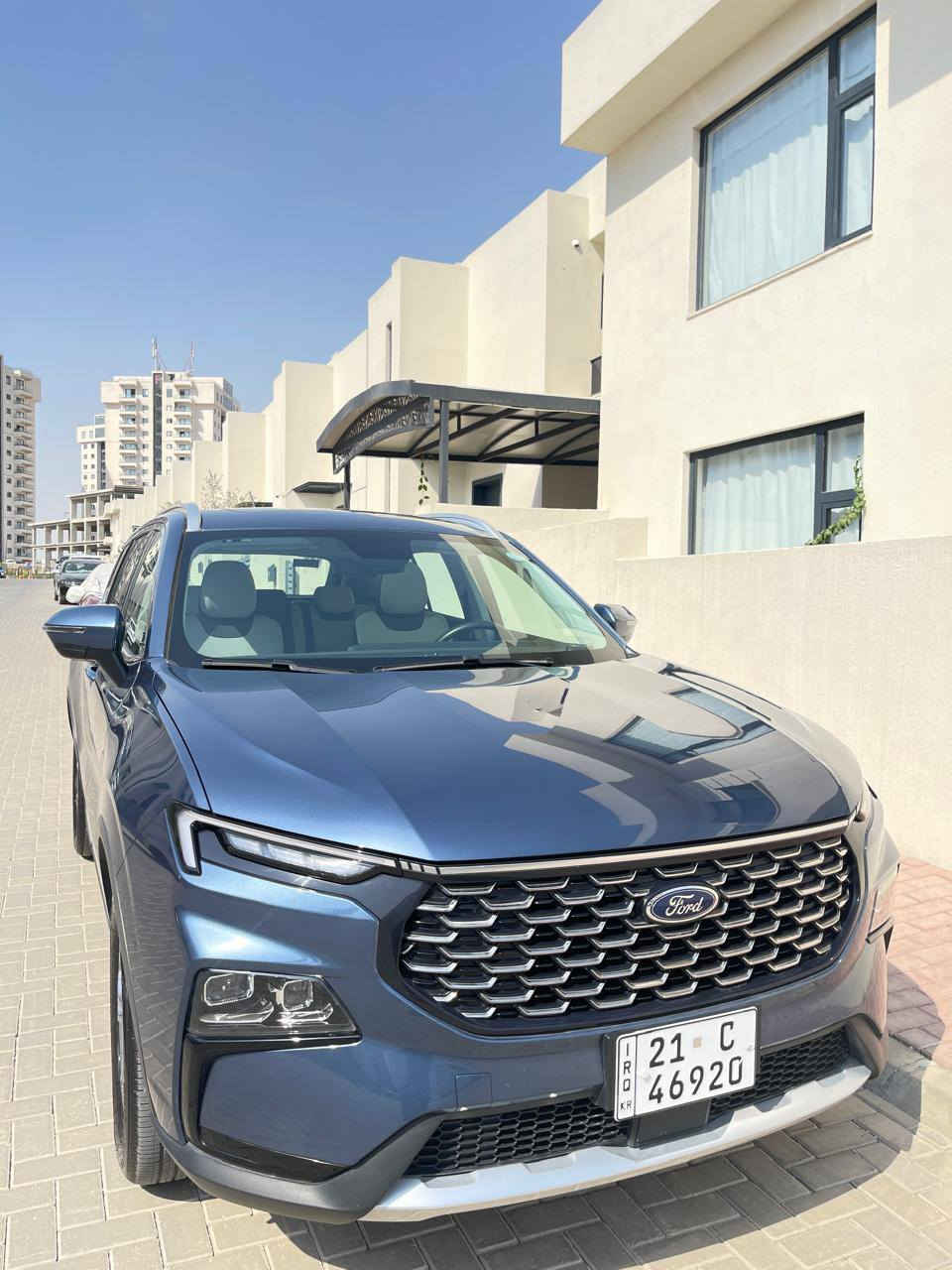 سيارة فورد تيرتوري موديل 2024 ضمن فترة الضمان لشركة القاصد (ضمان 5 سنوات)، اللون ازرق ماشية 19,500 كيلومتر ،السيارة بحالة الشركة مكان السيارة في السليمانية 
السعر المطلوب 20,500 $
للتواصل ***********
