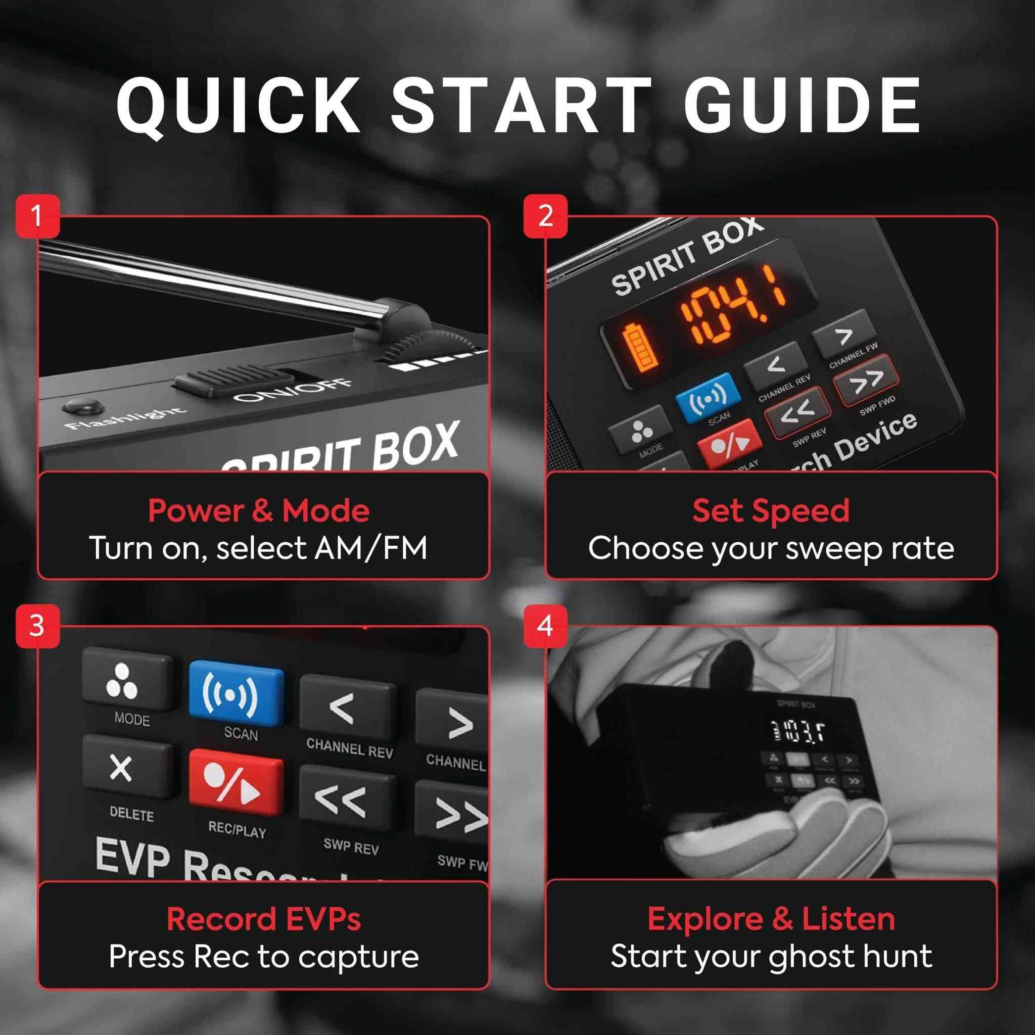 هذا الجهاز هو صندوق الأرواح (Paranormic Spirit Box)، وهو عبارة عن جهاز مخصص لأبحاث ظاهرة الصوت الإلكتروني (EVP) وصيد الأشباح. يعمل عن طريق المسح السريع والمنظم للترددات الإذاعية (AM/FM) لإنشاء ضوضاء بيضاء، والتي يُعتقد في هذا المجال التجريبي أن الكيانات يمكنها التلاعب بها لإصدار أصوات أو كلمات واضحة.أهم مواصفات ومميزات الجهازماسح الترددات السريع: يدعم المسح التلقائي والعكسي لترددات FM و AM دون فجوات صوتية.تسجيل مدمج (EVP Recorder): يسجل الصوت مباشرة بصيغة MP3 على بطاقة microSD المرفقة (تأتي عادةً بسعة 32 جيجابايت) لمراجعة الجلسات لاحقاً.البطارية والاتصال: يعمل ببطارية قابلة للشحن تدوم من 6 إلى 10 ساعات، ويحتوي على منفذ AUX، مخرج لسماعات الرأس، ودعم للبلوتوث لاستخدامه كمكبر صوت.تصميم ليلي: مزود بشاشة رقمية مضيئة وأزرار سيليكون سهلة الاستخدام في الظلام، بالإضافة إلى مصباح يدوي مدمج.
السعر 30 الف


**إذا كنت صاحب هذا الإعلان وتريد حذفه لأي سبب، رجاءا أرسل رسالة إلى الدعم الفني**
