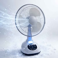 مروحة مكتبية • شحن • الحال