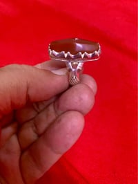 خاتم گصبة • عقيق يماني • صنع يدوي