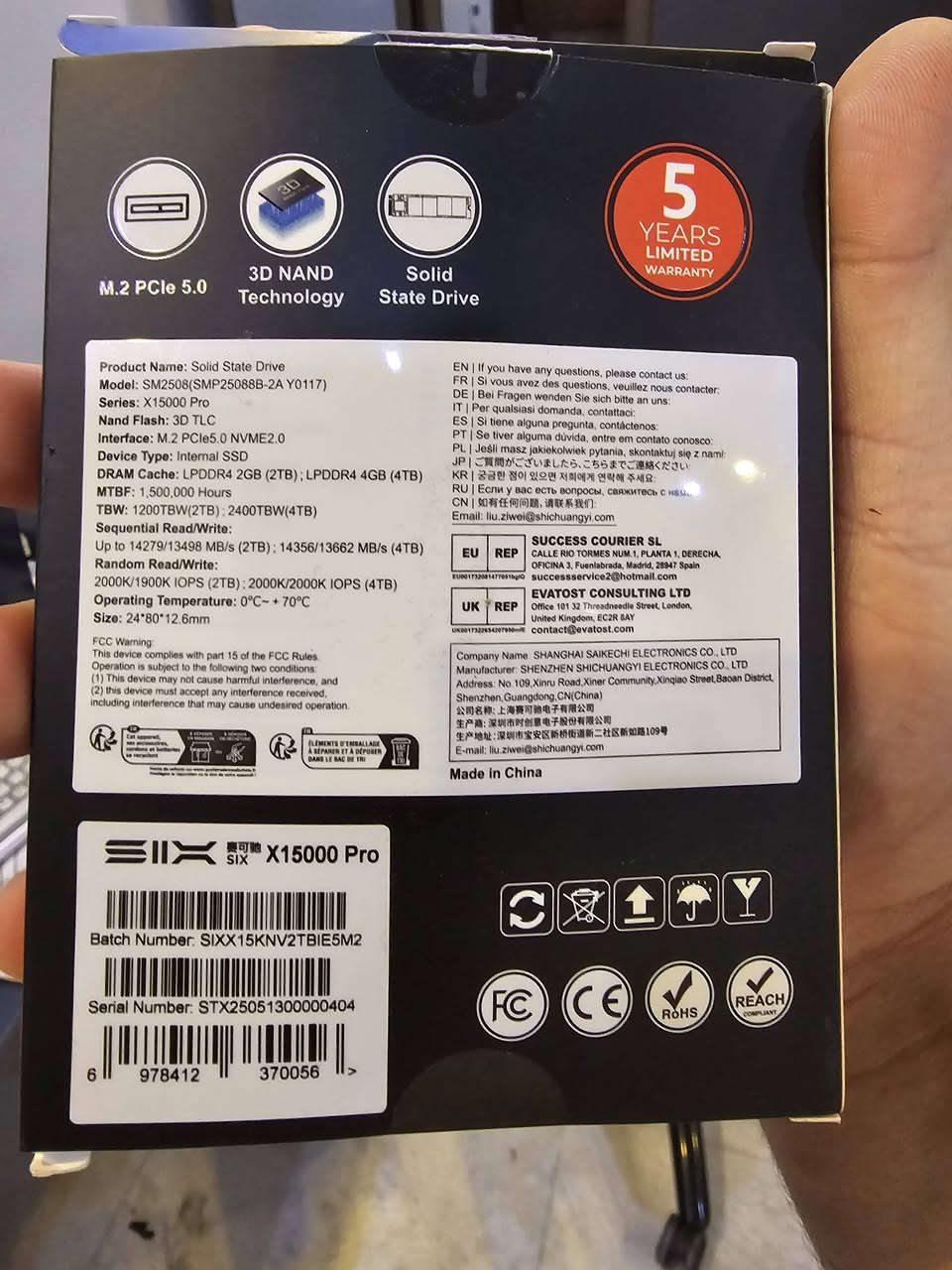معالج و M.2 جديدات للبيع .
R9 7950X TRY.

600 الف...

M.2 2T جيل خامس 
سرعة 13.500MB/S

سعره 350 الف... 

توصيل موجود ❤️


**إذا كنت صاحب هذا الإعلان وتريد حذفه لأي سبب، رجاءا أرسل رسالة إلى الدعم الفني**