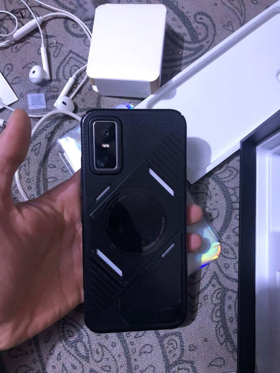 سلام عليكم متاح gt 30pro
ذاكرة 256
كامل ملحقات سماعة شاحنة مروحة جهاز مخصص للالعاب 
السعر 370الف
***********. مكان بغداد بلديات
