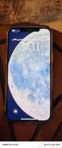 ايفون ١٢ برو ماكس فطر قليل بالشاشه مابي اي اضرار ثانية تاخذه عالفحص عن...