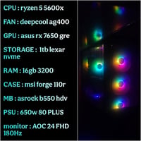 RTX 7600 • مع شاشة • مكسور السرعة