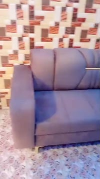 كنب قطعتين • خشب اسود • جديد