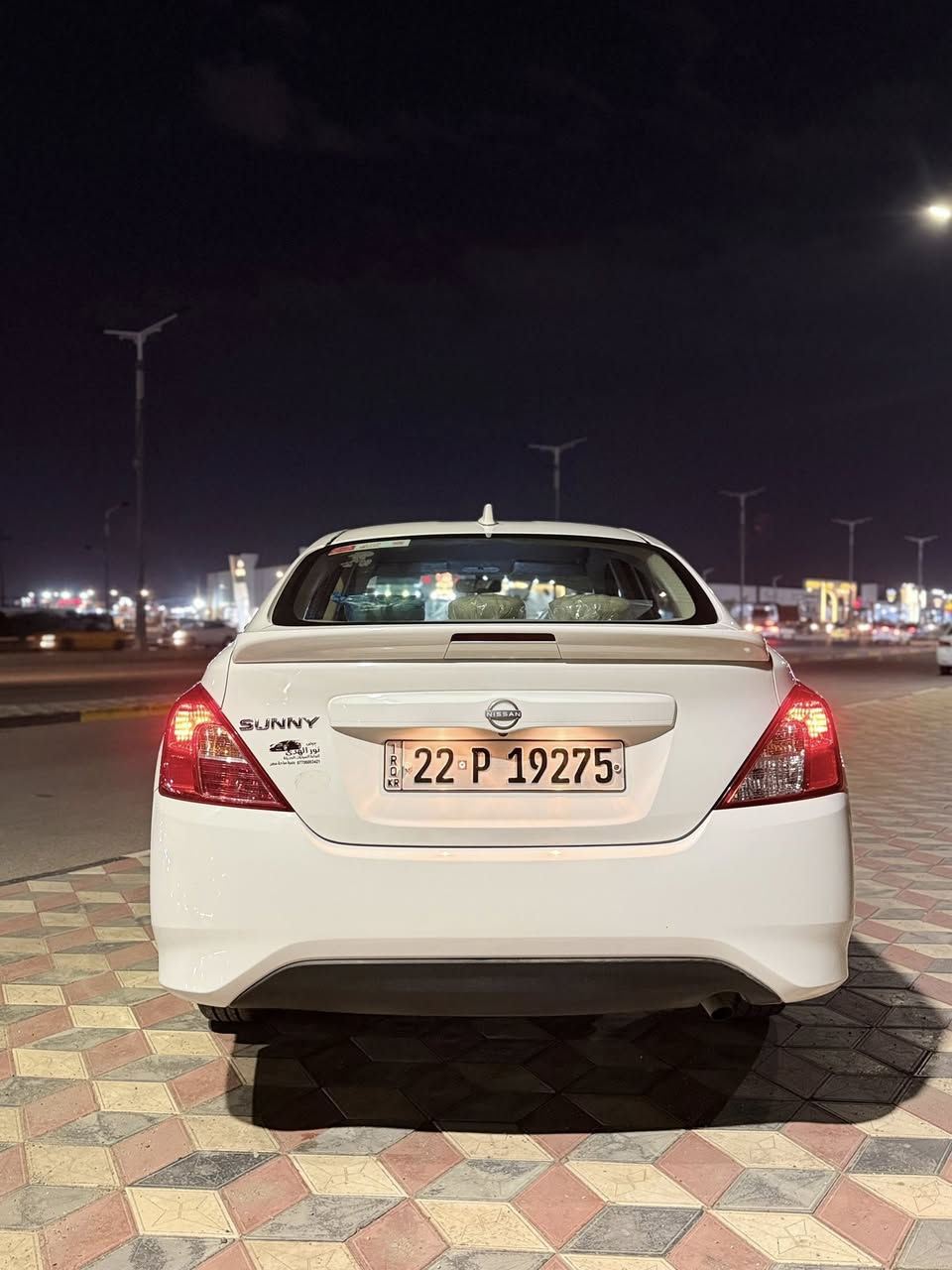 سلام عليكم
البيع نيسان صني ٢٠٢٥ هندي بليت زركه 
ام ضمان سور 
شباك نحله 
كأمره شاشه تحكم ستيرن 
يدات نيكل 
بلوجكتور جناح 
وباقي المواصفات معروفه 
ماشيه ٣ ألف بعدها بوضع شركه 

مكانها البصرة 

رقمي : ***********
