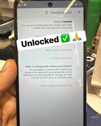 تتوفر خدمة فتح الاجهزة المغلقة من قبل شركة الاتصالات   Your Device is ...