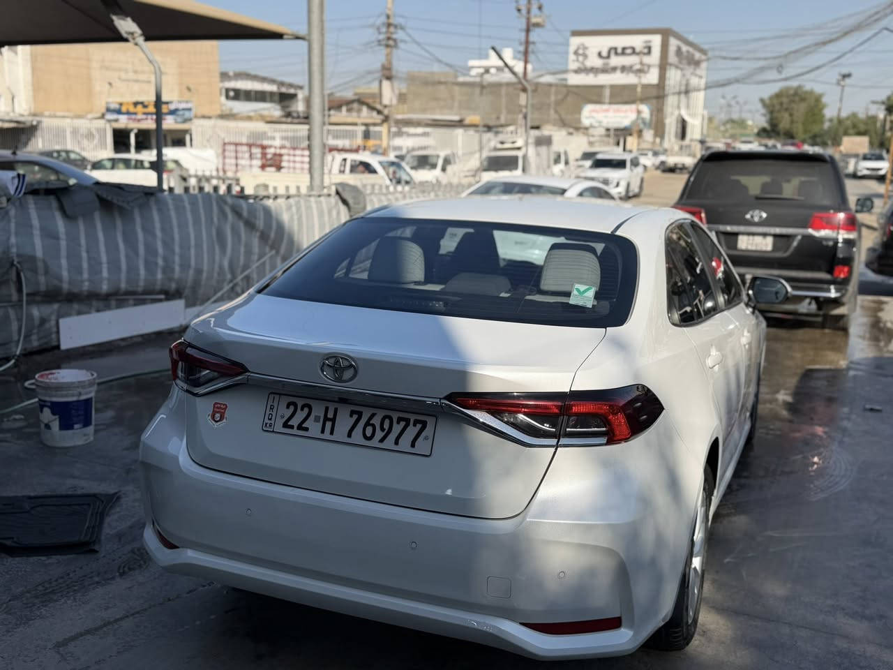 السلام عليكم
كورلا 2022 ساز اصلي 
ماشية 46 الف كيلو 
محرك 1.8 لتر 
السياره بصمة مري شفط 
مراية وصطية تعتيم صندوك من توكف يمه يفتح وحدة 
ماناقصها اي شي تايرات جدد 
بيها صبغ بنيد كلير اثر شخط وليس حادث 
وبيها صبغ يم الرقم الخلفي 
سعرها 16.200 الف دولار 
للاستفسار:***********
مكانها معارض النهضه شركة اللامي
