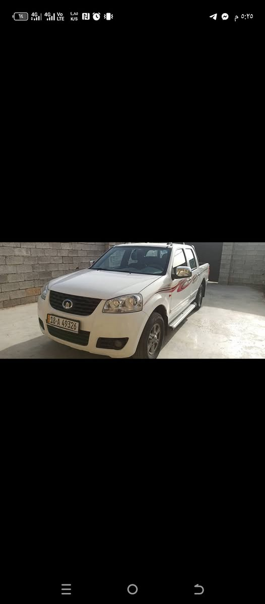 السلام عليكم سياره للبيع كريت ويل ١٨ مكفولة ماعده بارد قليل جوه البكلايت الايسر  المكان واسط السعر ١٠٠ وبيها مجال قليل ***********
