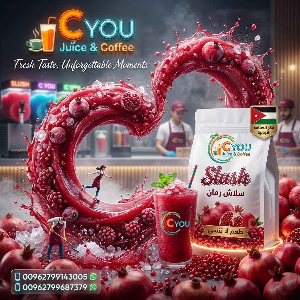 الميلك شيك الطبيعي والسلاش الطبيعي 
الاقوى والافضل دائما كون مميز و ميز محلك مع 
منتجات  C you  شعارنا جودتنا وسمعتنا  
للطلب والاستفسار 
داخل الاردن / 0799143005
خارج الاردن / 00962799687379
وكيل العراق شركة سيروبكس 
وكيل سوريا AL Hamzaa Dam 
#ميلك_شيك_سلاش_ايسكريم_موهيتو_سيروبات_بوظه_مشروبات_ساخنة_قهوة_كافيهات
#ميلك_شيك_طبيعي                       #سلاش_صناعي
فراولة بحليب                                     فراولة
مانجا بحليب                                      مانجا
باشن فروت بحليب                             شمام  
شمام بحليب                                      بطيخ
بطيخ بحليب                                    توت رازبيري
بسكوت بالقرفه                                  توت بلوبيري
بسكوت محمص بالكريمه                    ميكس توت
فانيلا.                                               باشن فروت
برتقال بالحليب                                   ليمون 
ليمون بالحليب.                                   برتقال
ايس كوفي.                                        بوكوراساو
شوكليت بالبندق.                                 رمان 
شوكليت بالكراميل والفستق.                تفاح أحمر
بستاشيو                                           تفاح أخضر 
علكه انشتاين ازرق.                             دراق
علكه انشتاين زهري                            اناناس
موز بالحليب                                     ليمون ونعنع
سيريلاك.                                          علكه انشتاين
بوظه عربيه بالفستق الحلبي.               فيمتو 
توت راز بيري                                    كيوي 
توت بلوبيري.                                    عنب اسود


**إذا كنت صاحب هذا الإعلان وتريد حذفه لأي سبب، رجاءا أرسل رسالة إلى الدعم الفني**