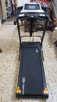 للبيع# جهاز جري start fitness جديد شاشه لمس ( جري + جبلي + حزام نحت ال...