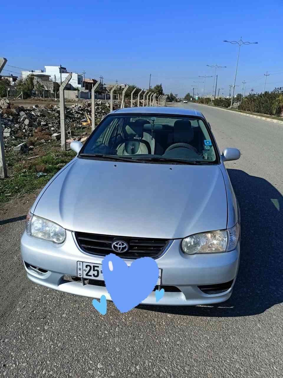 السلام عليكم
كورلا موديل 2001

گير ومحرك شرط 

كير عادي

محرك 1800

تبريد شرط

بطاقه بانزين موجود 

رقم كركوك دولي 

سنويه لغاية 2028

مصبوغ عام جمالية 
مكان السيارة كركوك 

***********
