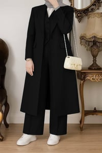 طقم 3قطع • جاكيت مبطن • خامة دابل