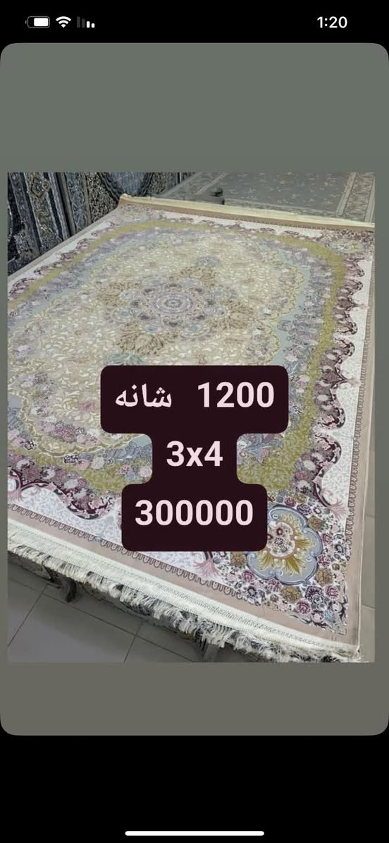سڵاوو لەهەموولایک
 هەمووجۆرەفەرشێکی ئێرانی وتورکیم لایە1200شانە700شانە440شانە هەروەهاپشت لاسیک تورکی مەواد سارای دەرەجەیەک
نرخما ن خوارهەمووبازاڕ 
پەلەبکەو سەردانمان بکەن داشکاندنمان بۆ سەرجەم فەرشەکانە 
1200شانە
3x4=290000
700شانە
3x4=190000
440شانە
3x4=100000
پشت لاسیک
3x4=95000
پشت لاستیکی ئیرانی
3+4=130
ناونیشانمان
قەزای ڕزگاری دووساید اتفابەرانبەر هەرزانە بازاڕی لاندی
***********
***********
گەیاندنمان هەیە بۆ هەموو شاری 🚛
ئادی پیجەکەم بکەن بۆ بینیینی هەمو جۆرە فەرشی 
👇👇👇
فەرشی کاشانی خانم
