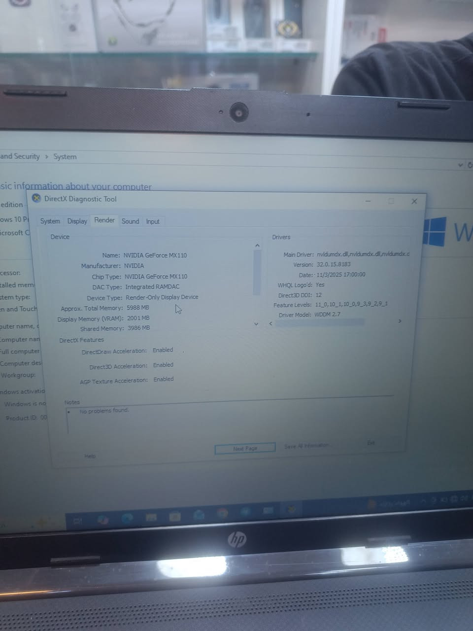 السلام عليكم

💻 لابتوب HP 250 G7 للبيع

الجهاز نظيف جداً وحالته ممتازة، مناسب لبرامج السوفت وير، الدراسة، والاستخدام اليومي، ويشغل الألعاب الخفيفة والمتوسطة.

🔹 المواصفات:

- Intel Core i5-1035G1 (الجيل العاشر)
- RAM 8GB
- SSD 1TB
- NVIDIA GeForce MX110 2GB
- شاشة 15.6 إنج

🎁 الملحقات:

- شاحن أصلي
- جنطة أصلية
- Windows مفعّل
- Office مفعّل

💰 السعر: 280 ألف دينار
⚡ مستعجلين على البيع

للاستفسار مراسلة الخاص.

***********

