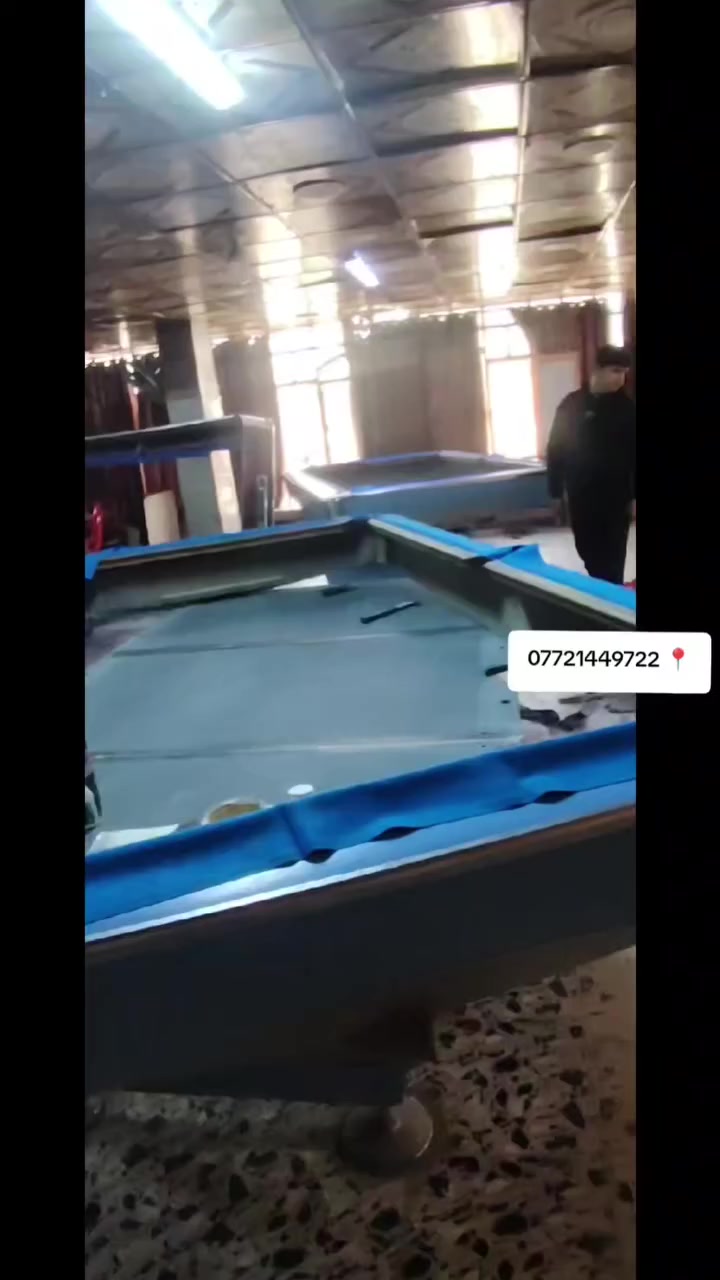 📢 تم إنجاز عمل اليوم وبشرط الضمان ✅
مع كادر مختص وخبرة عالية 👷‍♂️
🔹 يتوفر لدينا:
طاولات بليارد جديدة ومستعملة 🏓
جميع مستلزمات وملحقات البليارد 🎱
💰 الأسعار تنافسية ومناسبة للجميع 👌
📍 العنوان: بغداد – حافظ القاضي
📞 للاستفسار والمراسلة عبر الصفحة أو واتساب: ***********
