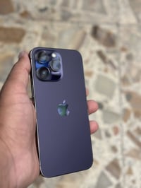 ايفون 14 pro max ذ256 بطاريه 87 جهاز نضيف ومكفول ما داخل صيانه وتر برو...