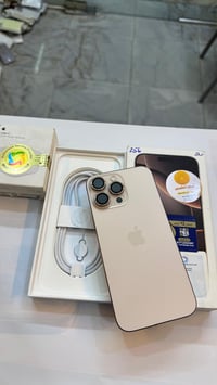 ايفون ١٦ برو ماكس • ٢٥٦ • بطارية ١٠٠٪