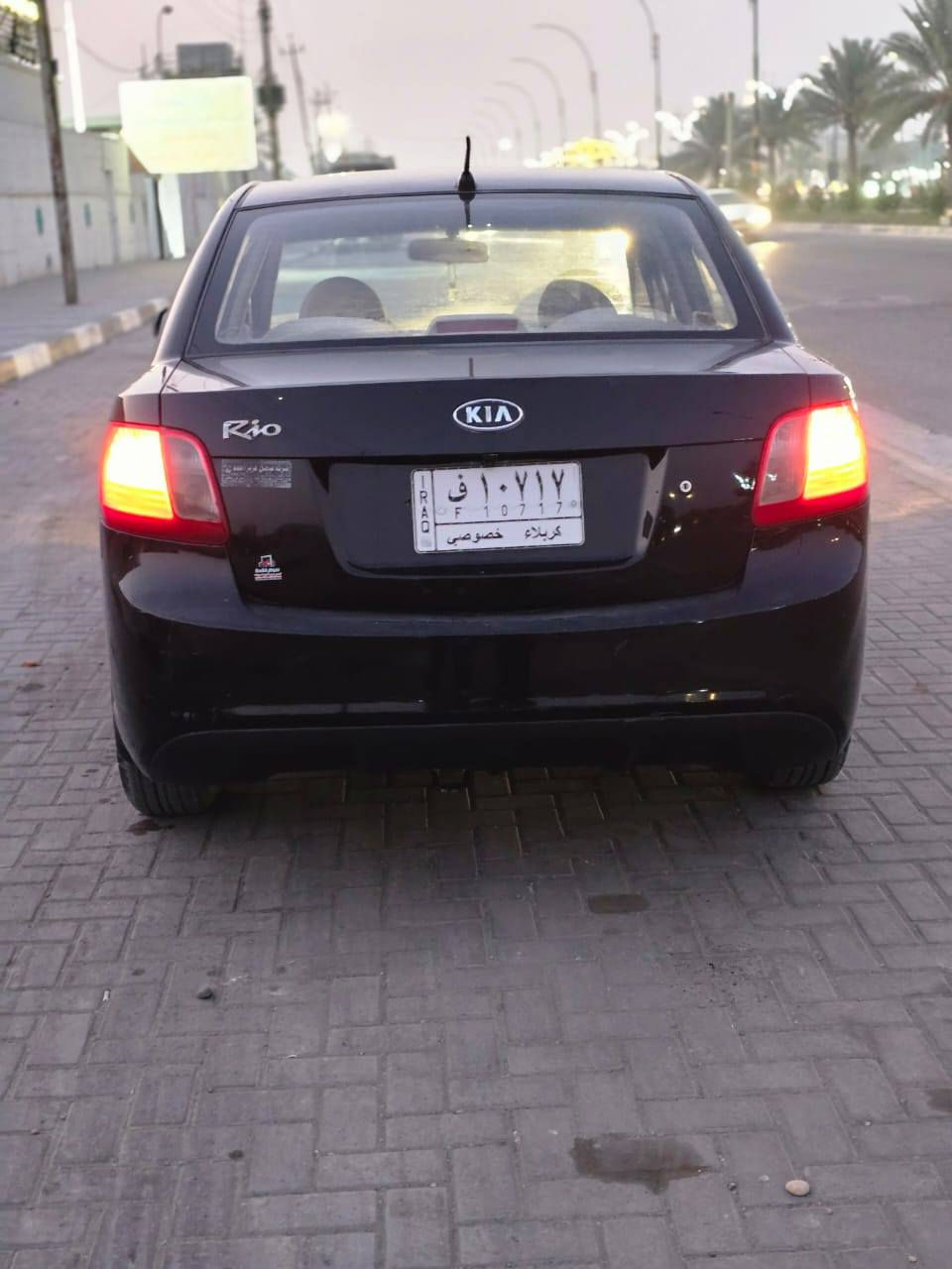 السلام عليكم ريو للبيع موديل 2010 مكفوله كفاله عامه سعر 85 بيه مجال مكان كربلاء رقم تلفون ***********
