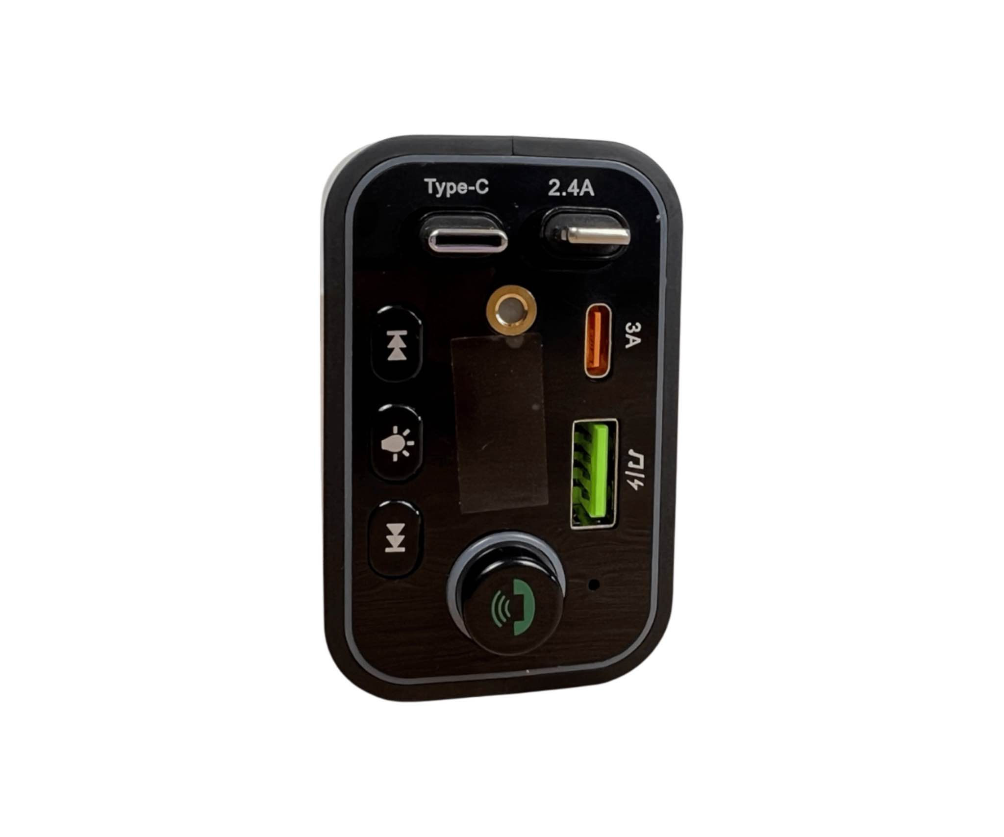 شاحن فيتة للسيارة مع نشرة روز رايز

الاستخدامات

شحن الهواتف والأجهزة الذكية داخل السيارة بسرعة عالية.

تشغيل الموسيقى من الهاتف إلى سماعات السيارة عبر البلوتوث.

إجراء المكالمات الهاتفية بدون استخدام اليدين أثناء القيادة.

تشغيل الموسيقى من فلاش USB أو بطاقة الذاكرة داخل السيارة.

بث الصوت إلى راديو السيارة عبر خاصية FM transmitter.

المميزات

شاحن سيارة متعدد الوظائف 5 في 1 يجمع بين الشحن وتشغيل الموسيقى.

قدرة شحن تصل إلى 120 واط للشحن السريع.

يدعم Bluetooth V5.3 + EDR لاتصال مستقر وسريع.

يحتوي على عدة منافذ شحن:

منفذ USB 3A

منفذ USB 2.4A

منفذ Type-C

يدعم تشغيل الموسيقى من USB  TF Card.

يدعم صيغ الصوت MP3  APE  FLAC  WAV  WMA.

يدعم مكالمات Hands-Free أثناء القيادة.

شاشة LED لعرض التردد وحالة التشغيل.

إضاءة LED ملونة تعطي مظهر أنيق داخل السيارة.

نطاق تردد FM من 87.5 إلى 108 MHz.

يدعم بطاقات ذاكرة حتى 32GB.

يعمل على جهد DC 12-24V مناسب لمعظم السيارات.

مسافة إرسال FM تصل إلى 5 متر.

محتويات الصندوق

جهاز شاحن السيارة البلوتوث.

دليل الاستخدام.

الملاحظات

قياس الكارتون:

الطول: 8 سم  العرض: 5 سم  الارتفاع: 20 سم.

قياس المنتج:

الطول: 6 سم  العرض: 4 سم  الارتفاع: 14 سم.

طول أسلاك الشحن: 75 سم. بغداد, العراق


**إذا كنت صاحب هذا الإعلان وتريد حذفه لأي سبب، رجاءا أرسل رسالة إلى الدعم الفني**