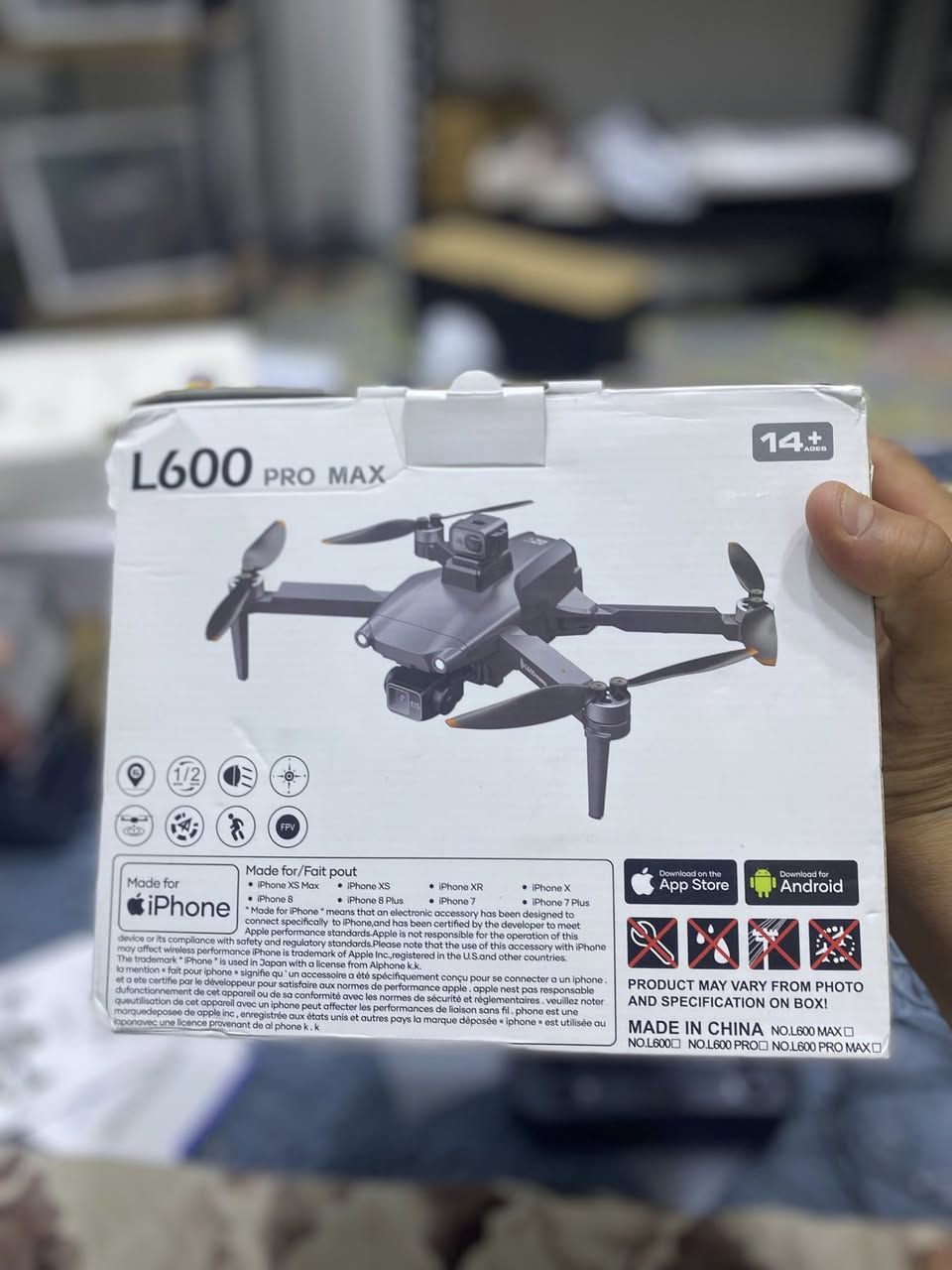سلام عليكم درون L600برو جديدة غير مستخدم كامل ملحقات. 
السعر. ١٣٠ الاف واصل.   البيع بعتماد. توصيل شمال  ماكو تريد دز سايق وخذها


**إذا كنت صاحب هذا الإعلان وتريد حذفه لأي سبب، رجاءا أرسل رسالة إلى الدعم الفني**