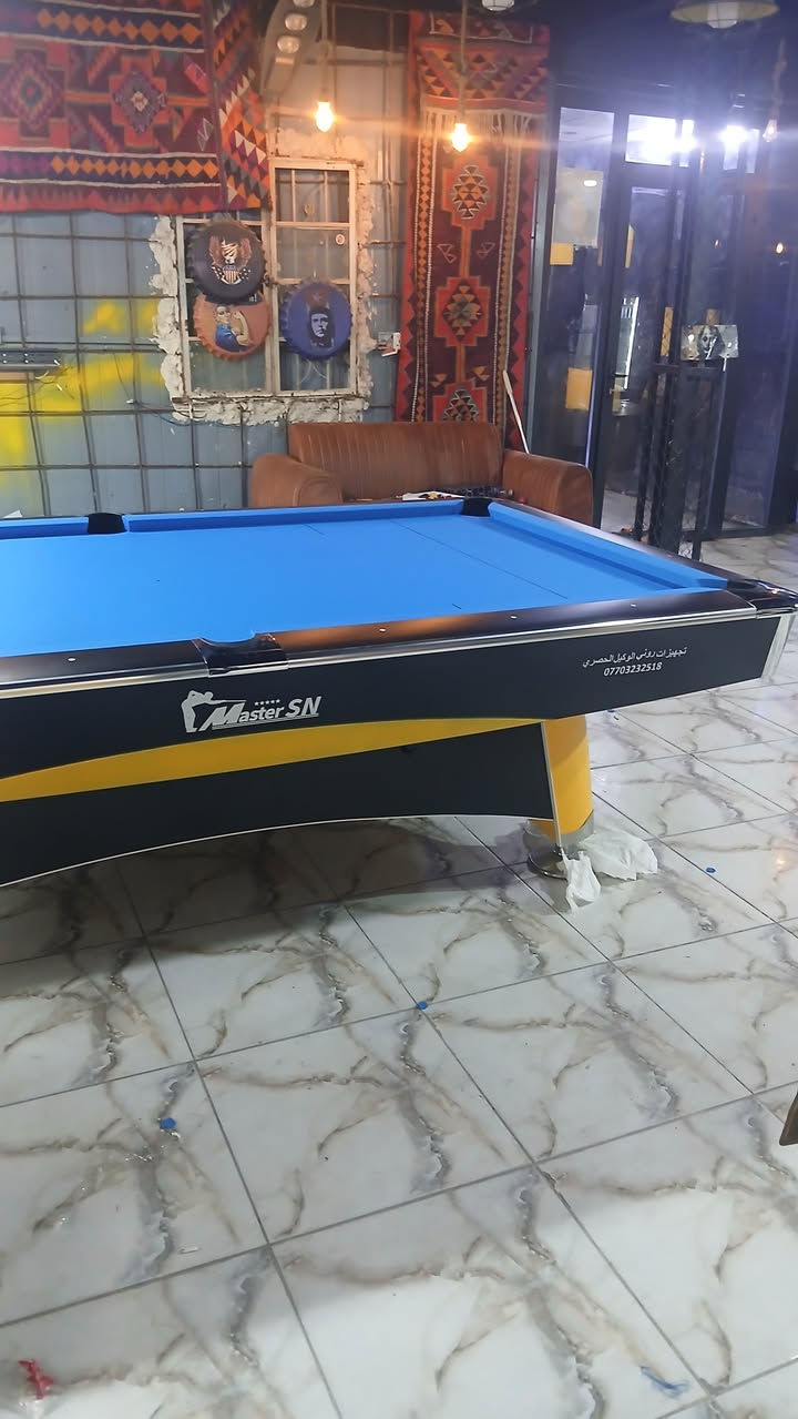 يتوفر بليارد جديد باللون الصفر والسود والكميه محدوده 
وكاله عالميه SN
للتواصل والاستفسار 
***********
***********
يتوفر وتساب
