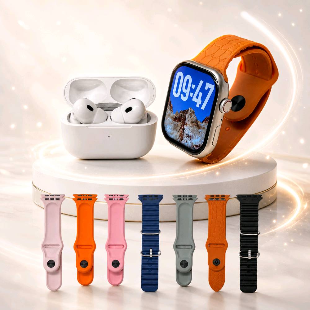 السعر 16الف التوصيل 5لجميع المحافظات⌚🎧✨ التقنية الذكية بيدك!

ساعة T900 Ultra مع سماعات لاسلكية تمنحك اتصال سريع وصوت نقي في أي وقت 🔗🎶
بطارية ذكية، اقتران تلقائي، وتصميم عملي يناسب يومك 🚀

خلك متصل وأنيق بدون تعقيد