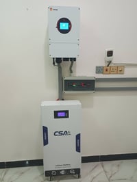 منظومة شمسية • انفيرتر Srne 6kw • ألواح Longi 650w