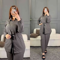 سوت نسائي • ربطة خصر • مقاسات L-XL-XXL