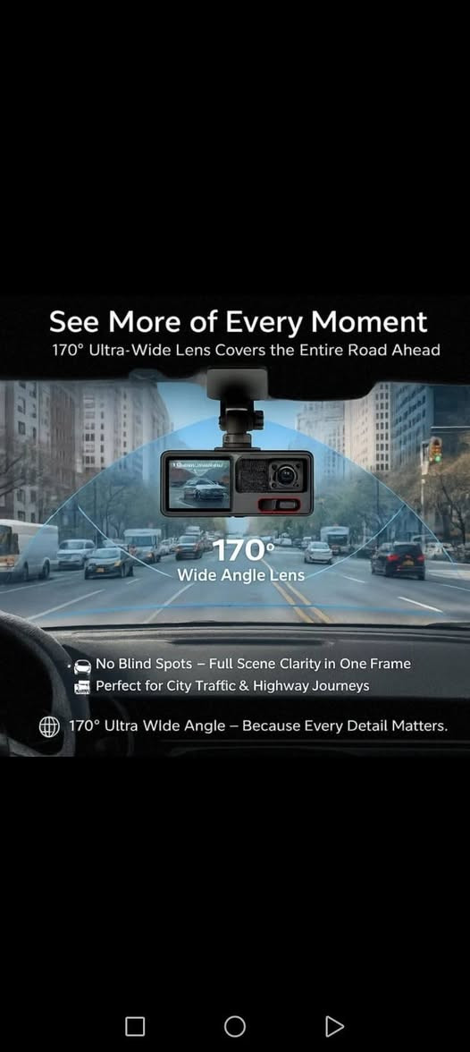داش كام من ماركة العالمية Vehicle BlackBOX DVR تصوير امامي وخلف وداخل سيارة بدقة واضحه جذا 

رؤية ليلية، تسجيل مستمر، وحساس طوارئ يحفظ
الفيديو تلقائيا وقت الحوادث
#markaip
زاوية واسعة 170 حتى تشوف الطريق بشكل أوضح .

سعر 35 الف توصيل 3 الف دينار فقط من ضمان 6 اشهر


**إذا كنت صاحب هذا الإعلان وتريد حذفه لأي سبب، رجاءا أرسل رسالة إلى الدعم الفني**