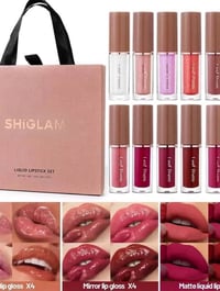 سيت حمر SHIGLAM • ١٢ قطعة • ثبات وترطيب