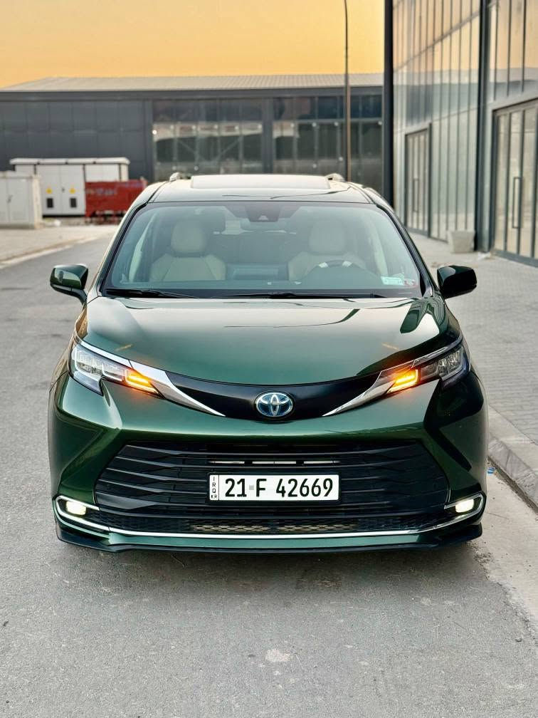 TOYOTA SIENNA XLE HYBRID 2022
-المحرك : 2500 cc هايبرد
-عداد المسافة 130 الف ميل
-االون اخضر
-تحديد مسار
-رادارات 360 درجة
-صقف ديفيدي
-كامرة خلفية
-تبريد 3 قطع مع تحكم خلفي مناخين
-3 انظمة قيادة
-سايد بريك بصمة
-حساسات خلفية
-فتحة سقف
-تشغيل بصمة
- 5 بصمات
-حساسات امامية
-كشنات جلد
-كشنات كهربائية
-حساس امطار
-حساس لايت (عالي ناصي)
-شاشة لمس كبيرة
-تدفئة كشنات
-انارة LED خلفي وامامي
-لايت عالي ناصي زينون
-خاصية طي المقاعد الخلفية لزيادة مساحة التحميل
-مقعد اضافي متحرك (يعني تصير 8 راكب)
-ابواب كهربائية شفط
-جنطة شفط كهربائية
-فتح وغلق الابواب بخاصية (الركلة)
-فتح وغلق الصندوف بخاصية (الركلة)
-نظام صوتي مميز مزود ب دمامات في الصندوق
-نظام التوقف الذاتي او مايعرف(مانع تصادم)
-وبقية مواصفات XLE المعروفة
-مكان السيارة سلیمانی  
للاستفسار الاتصال
رقم سلیمانی وبأسمي تحويل مباشر
☎️(***********)اسیا
☎️(***********)کورک السليمانية, العراق
