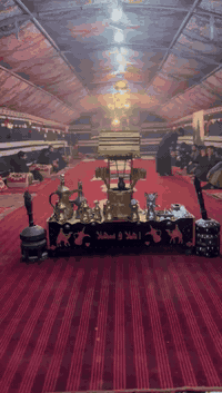 منقله مع سيت كماكم ومهابش وبير  ونايلون جادر مطري مال بحيرات طول ٢٤ متر عرض ٩ ويوجد جادر شبح حديد وقماش طول ٢٠ متر نضيف *********** البصره القرنه
