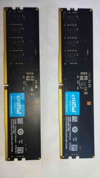 رامات DDR5 RAM Crucial 8×2 16GB 4800MHZ  سعره 185 الف  للتواصل خاص او ...
