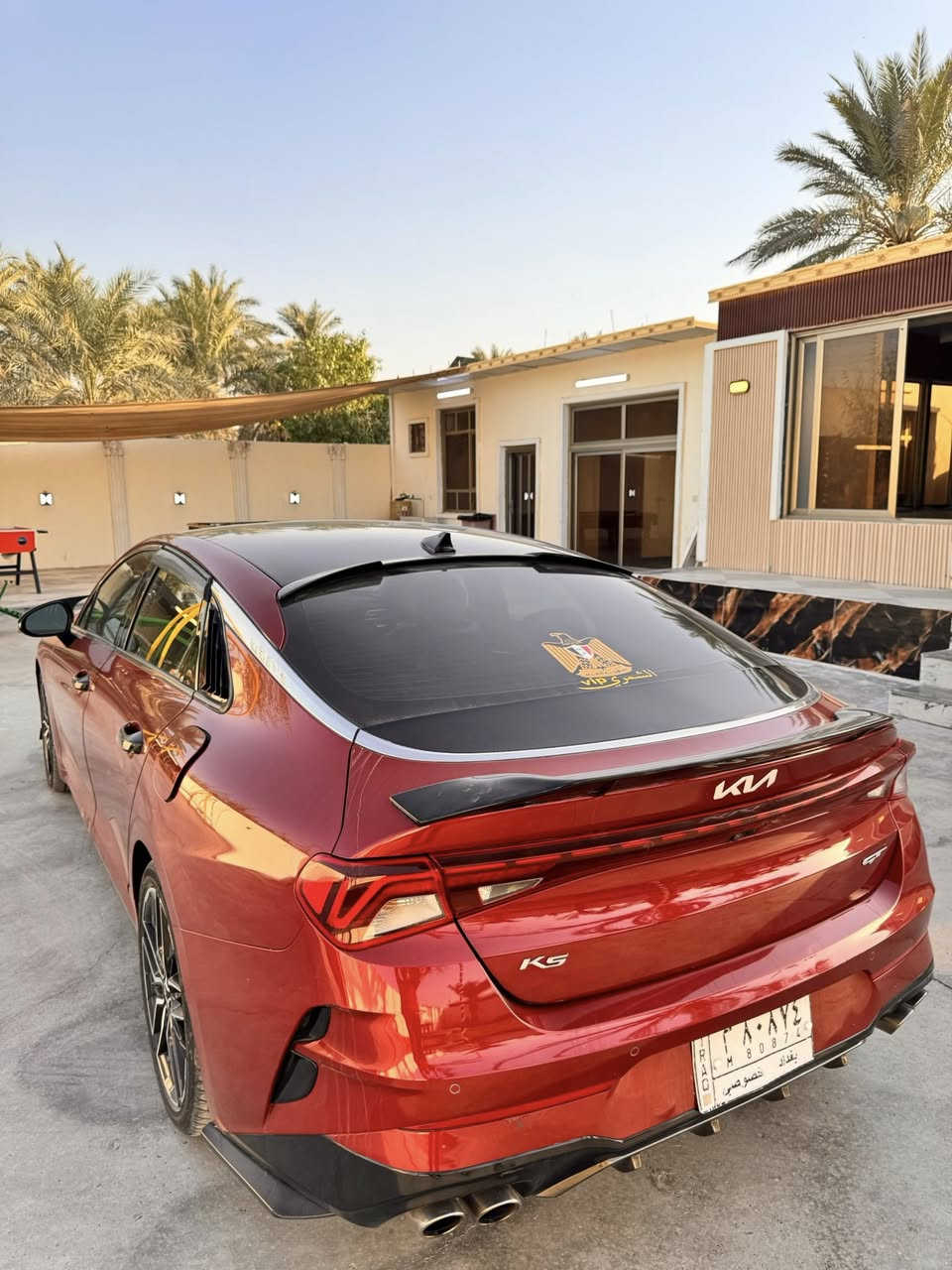 السلام عليكم. للبيع او المراوس باقل السياره رقم بغداد معوقين 
Kia K5 2022 GT

‏(‎فول مواصفات1/1 )
محرك 2500 تيربو🔥🚀290h
‏‎1- بصمه تشغيل +ابواب +صندوق 
‏‎2- سقف أسود بانوراما 
3- سايد بريك دكمه
‏‎4-قيادة ذاتيه 
‏‎5- نضام ABS
‏‎6- مانع انزلاق
‏‎7- حساس أطارات 
‏8- ‎بك لايت ليد
‏‎9- شاشة كبيرة  
10- ستيرن رياضي تدفأ
11- تدفئه وتبريد كشنات + كشنات جلد 
‏‎12- مقاعد  قابل للتعديل كهربائياً
13- خزن ميموري لكشن السائق
14- نظام UVO (تشغيل وفتح السيارة عن طريق الهاتف)
‏‎15- كامرات عدد 4 🔥360درجه 
‏‎16- كشافات امامي
‏‎17- شاشه اعطال 
18- رادار امامي توقف ذاتي 
‏‎19- رادار جانبي
20- رادار خلفي
‏21- ‎مراقبة النقطة العمياء
‏22- ‎رادار خطوط البيضاء وتحديد مسار  
‏‎23- أشاير بالمري 
‏24- ‎لايتات ‏ثلاثة عدسات زينون عالي ناصي + ليد 
‏‎25- انظمه قيادة 4
‏‎26- فول تحكم ستيرن
‏‎27- كير أوتو + عادي
28- شفتات بالاستيرن
‏‎29- ئوتو بريك 
‏‎30- الخريطة🗺📍
‏‎31- شحن اللاسلكي 
‏32- ‎صندوق ‏كهربائي ذكي  ينفتح بس صير خلفه
‏‎33- التشغيل عن بعد 
‏AUTO HOLD - 34 
‏‎35- مصابيح خلفية LED+ مصابيح ضباب LED 
‏‎ Android Auto + Apple Carpla -36
‏37- ‎مخارج usb خلفيه
38 - اناره داخليه لمس
39- مرايات جانبيه كهربائيه قلابه +شفط
40- نظام الاستراحه
41- 12 سماعة مو 8 ومن شركةbose 
42- زر قفل الجام والابواب الخلفيه لمنع الفتح 
43 قطعتين تبريد 

‼️السياره حادث بنيد ودعاميه سطحي خفيفي 
ايرباك استيرن وبرده طاك
وصارت عندي هنا طخه اسفل البالب الخلفي على كد شبرين
السعر 185
***********
