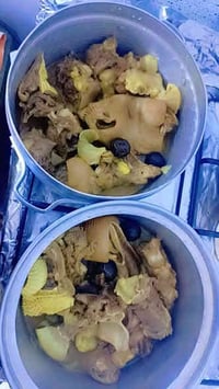 بيع مباشر باجه عجل مطبوخه وكامله لوجبه الغداء وبسعر 15الف تكفي 3نفرات ...