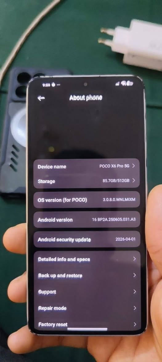 سلام عليكم
جهاز بوكو x6 pro 5g مواصفاته قويه و معروفه

ذاكرة 512 الرام 12+12

ملحقاته كامله نقصه فقط الكارتون 

الجهاز نظيف و حلو 

اريده مراوس بـ ايفون 12 برو ماكس او 13 عادي حتى لو مبدل بي قطع 

للاستفسار ***********
