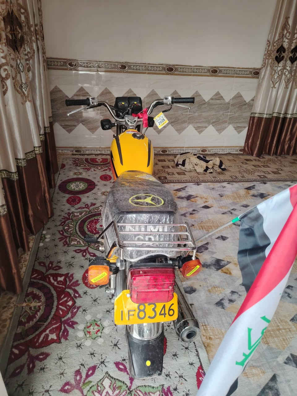 سلام عليكم
دراجه اربعه كير مديل 26
للبيع الاستفسار الاتصال على الرقم 
***********
المكان كوت
