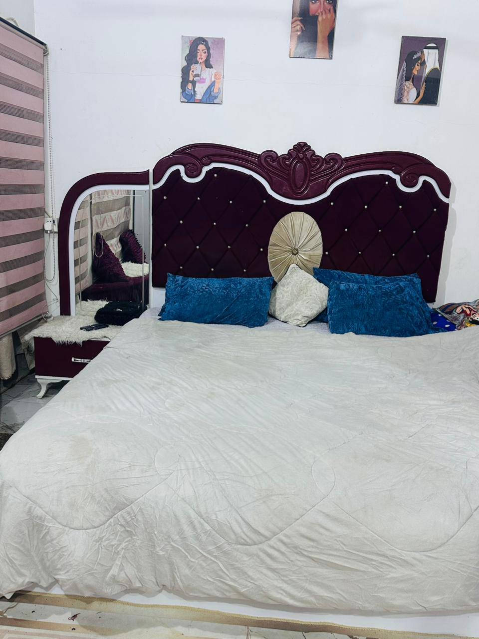 من رخصه الادمن غرفه تركي  9قطع مستعمله ونضيفه  والغرفه احله من الصوره السعر 425 وبيه مجال العنوان كربلاء الامن الداخلي ‏‪***********‬‏ مكلفه بالنشر
