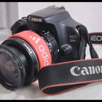 كامره كانون 1200D  ملحقاتها شاحنه جنطه رام 16 GB حزام ناقل صور للحاسبه...